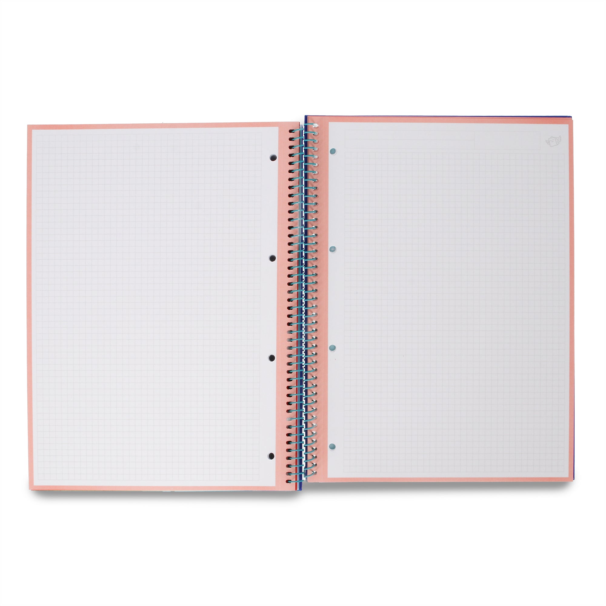 Libreta A4 azul 120 sheets - Grid paper and micro-perforated