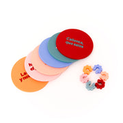 Set de 6 posavasos + 6 identificadores de copas | Mr.Wonderful