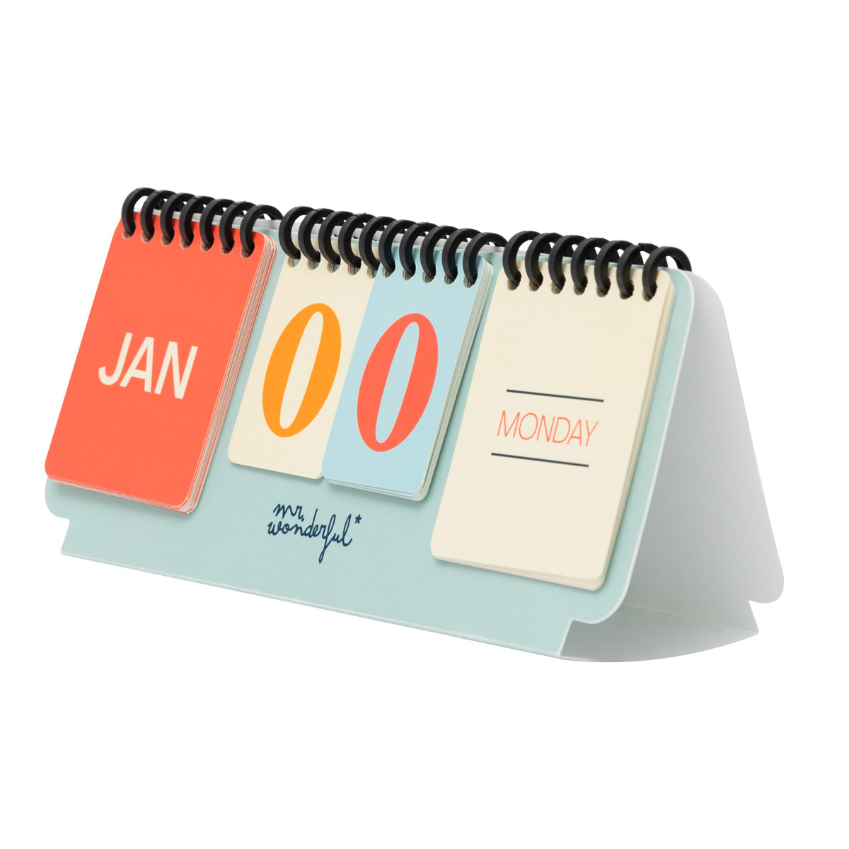 Vintage-style perpetual desktop calendar to enjoy a perfect year