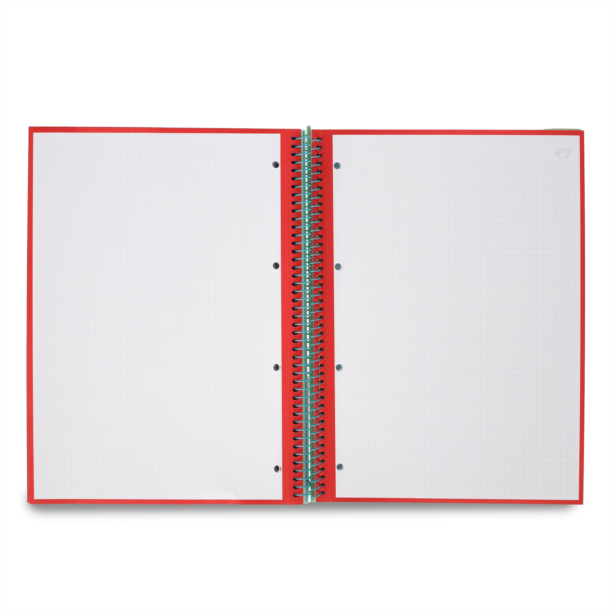 Libreta A4 verde 120 sheets - Grid paper and micro-perforated