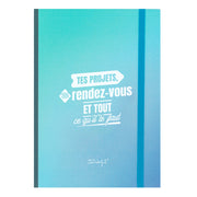 Carnet de notes adhésives bleu- Tes projets, tes rendez-vous et tout ce qu'il te faut