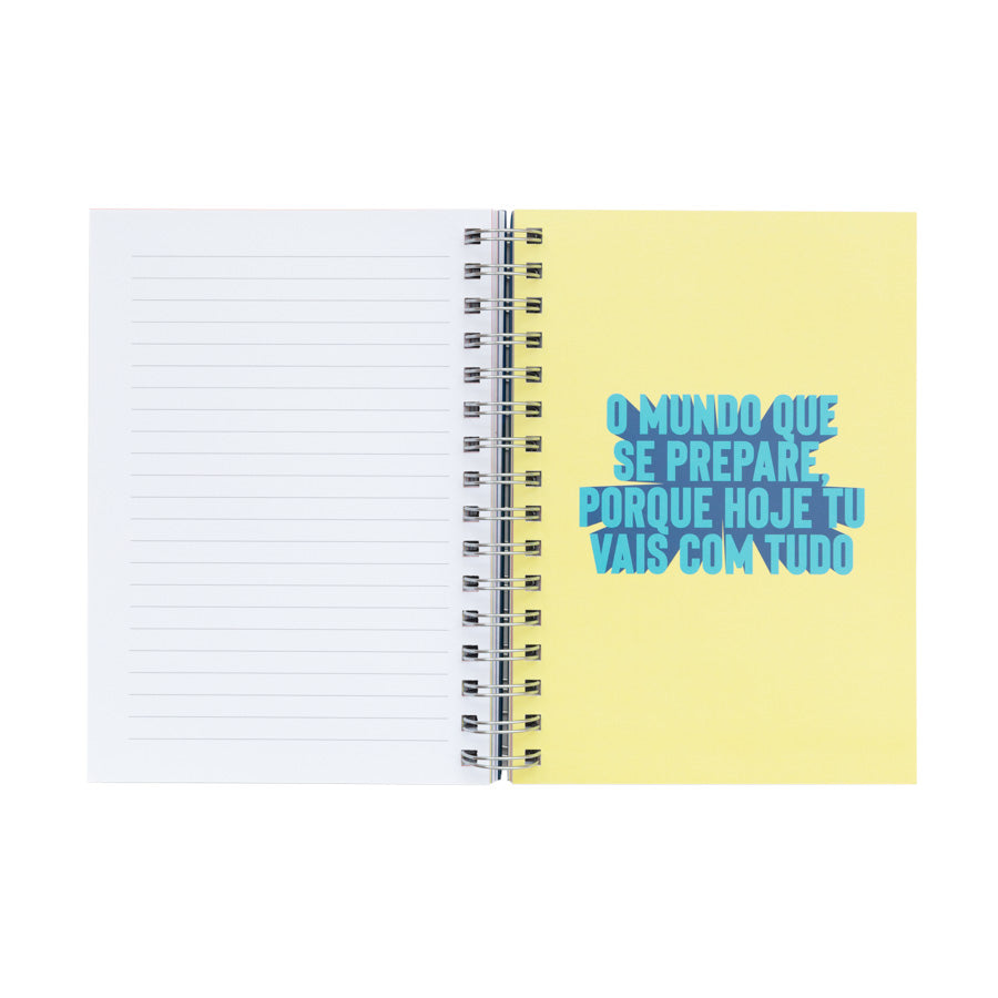 Caderno com frases motivadoras Self Power...