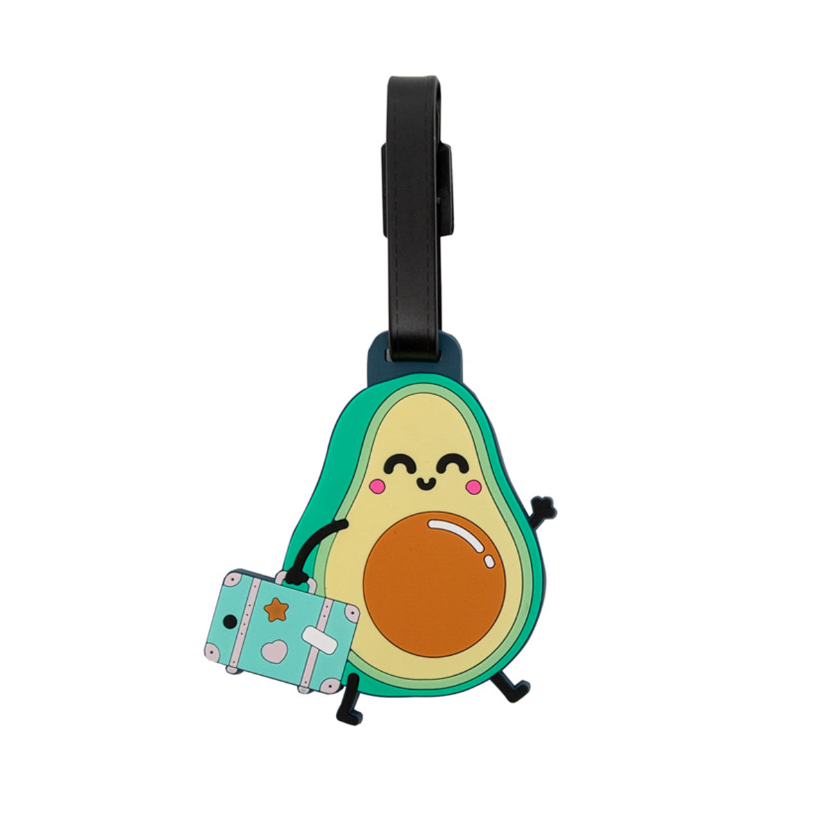Luggage tag + sticker set - Avocado.