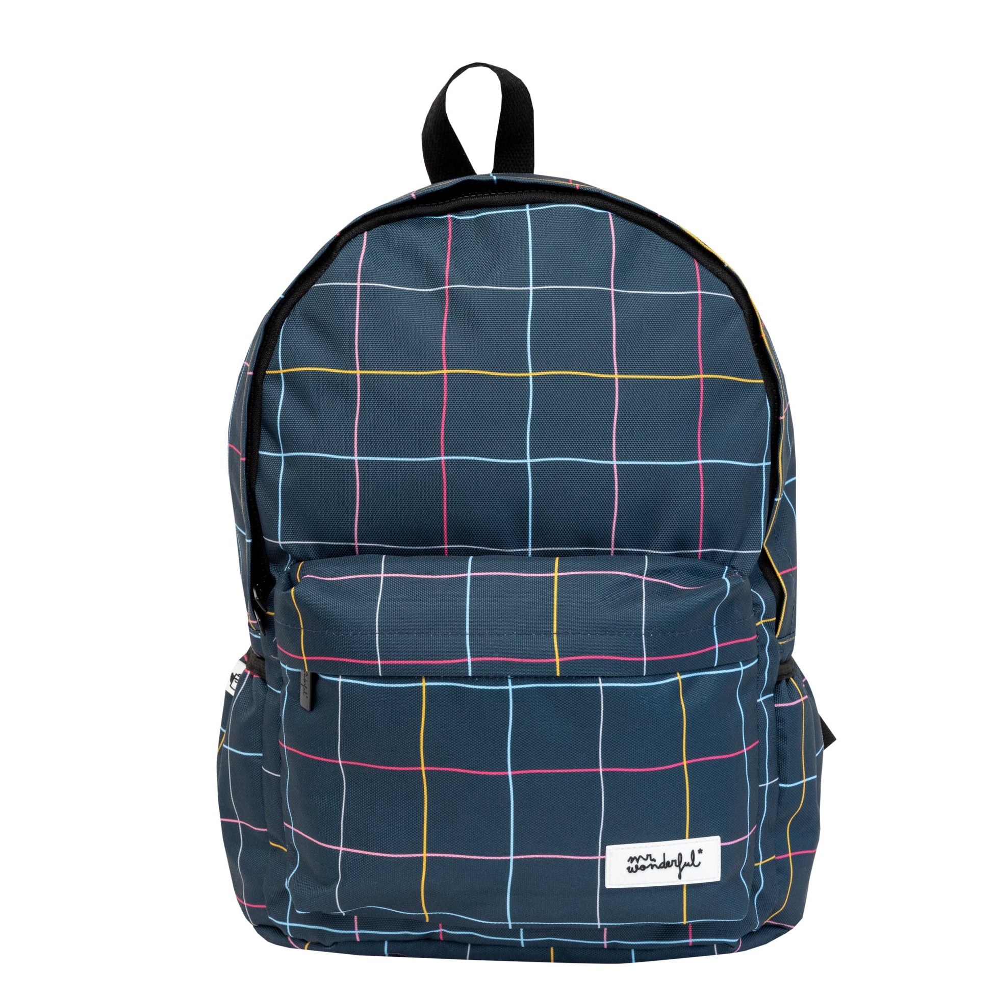 Mochila escolar Urban azul con mensaje Mr. Wonderful - Ready for a great day