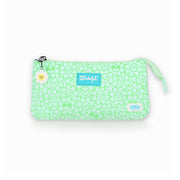 Estuche escolar triple de Mr. Wonderful con margaritas