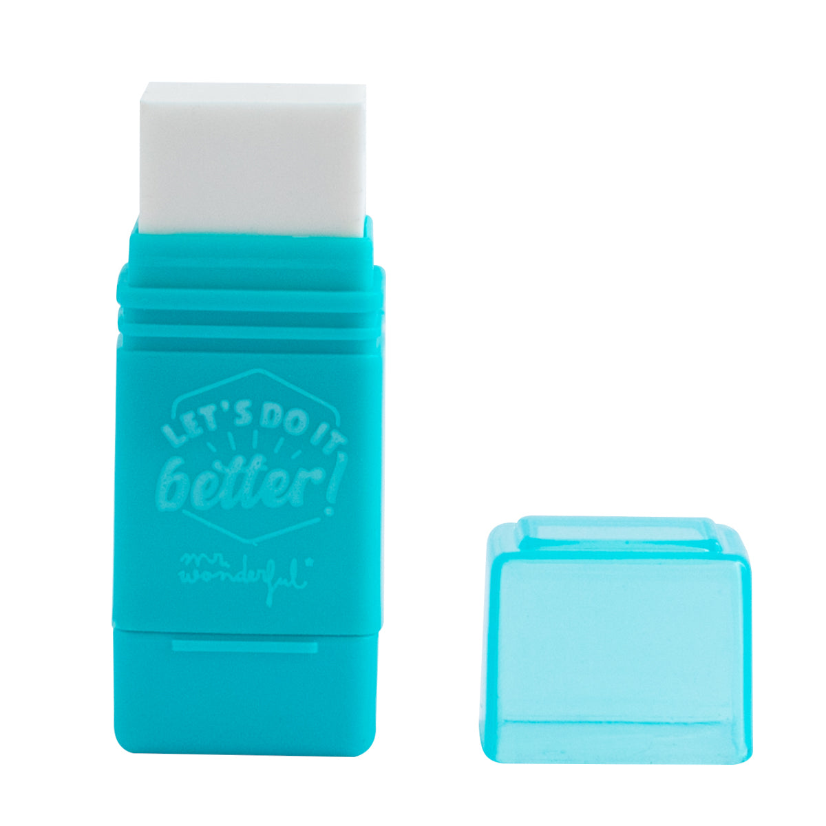 Gomme avec taille-crayon jaune - Faisons-le mieux ! 