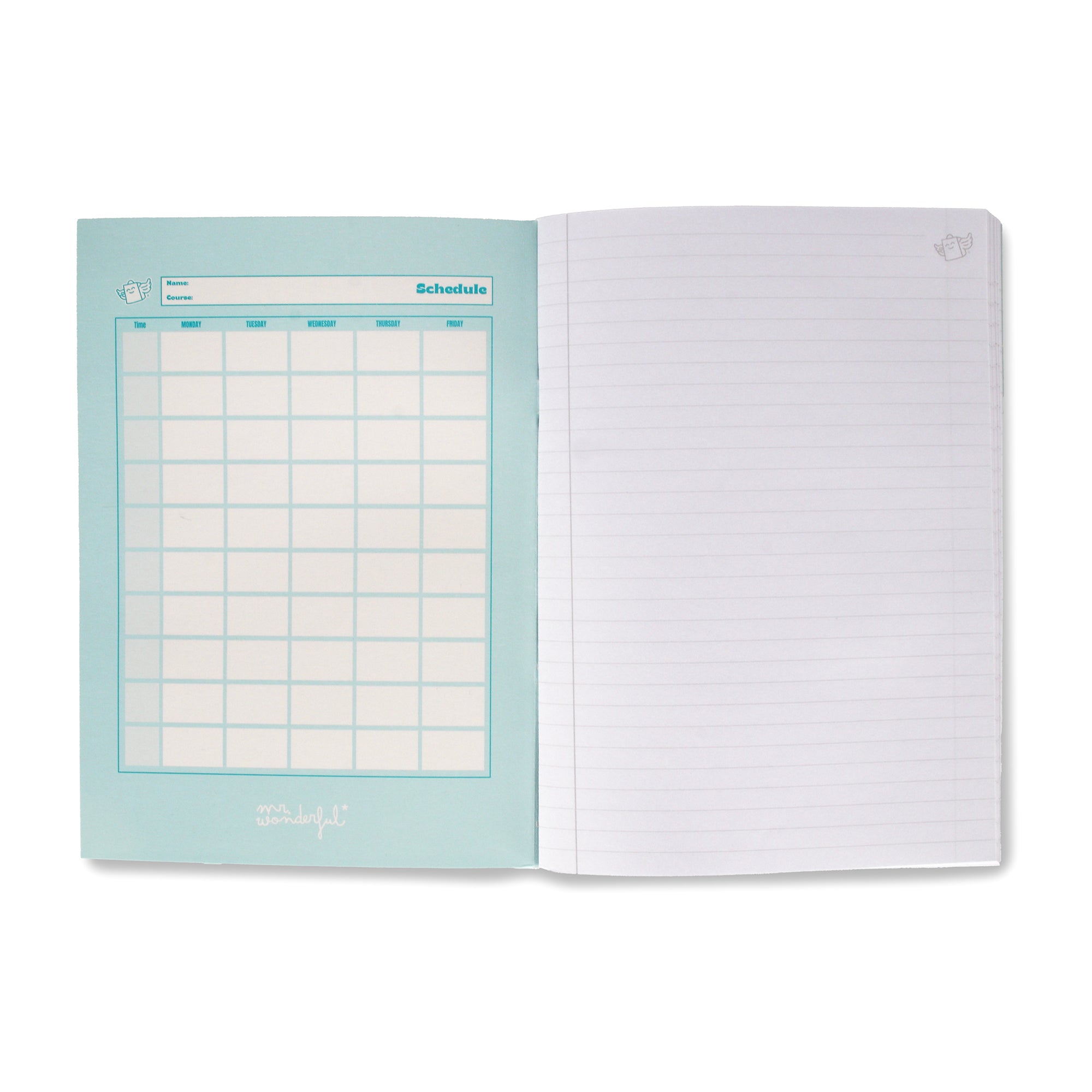 Green A5 notebook 48 sheets - Lined paper