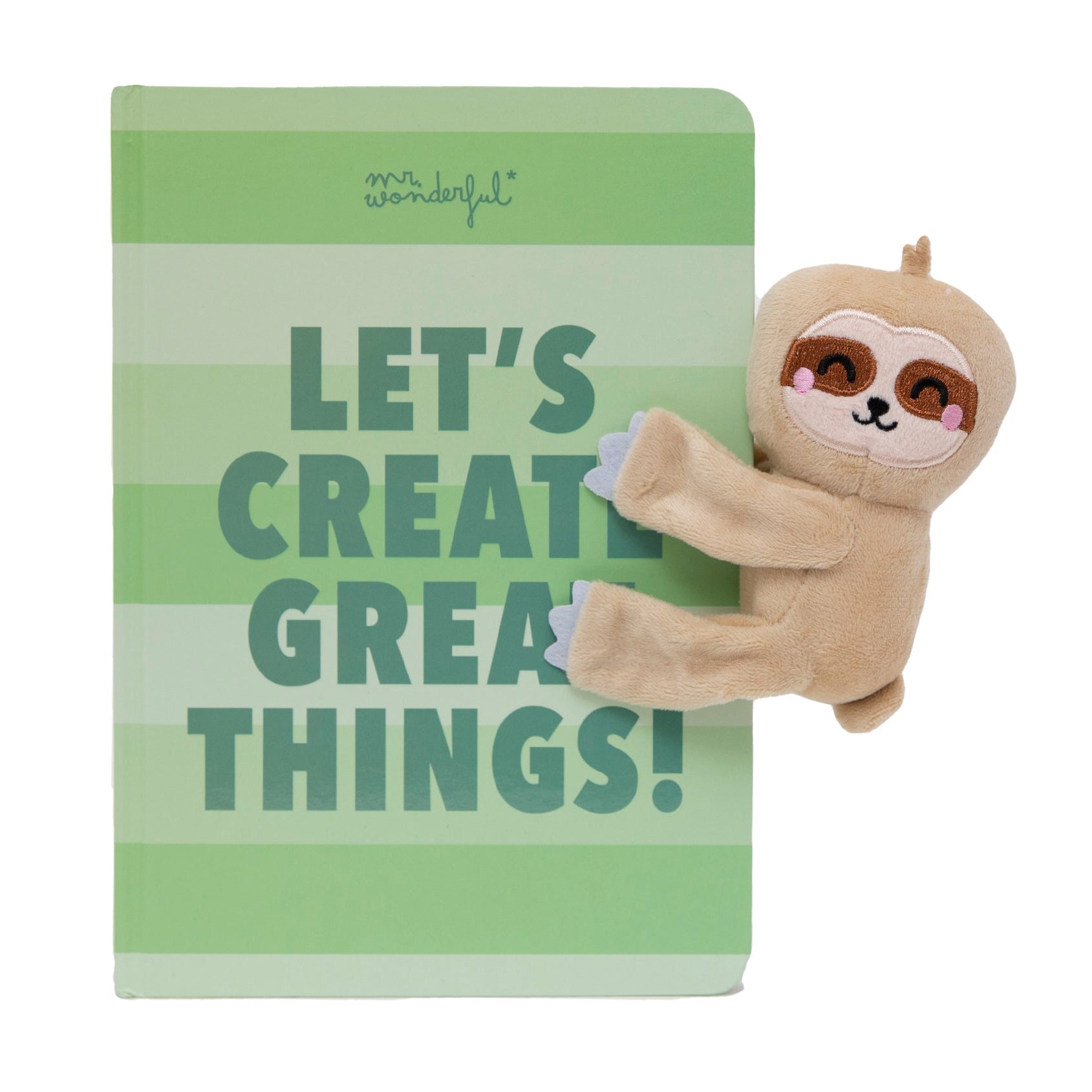 Libreta A5 con peluche perezoso | Mr.Wonderful