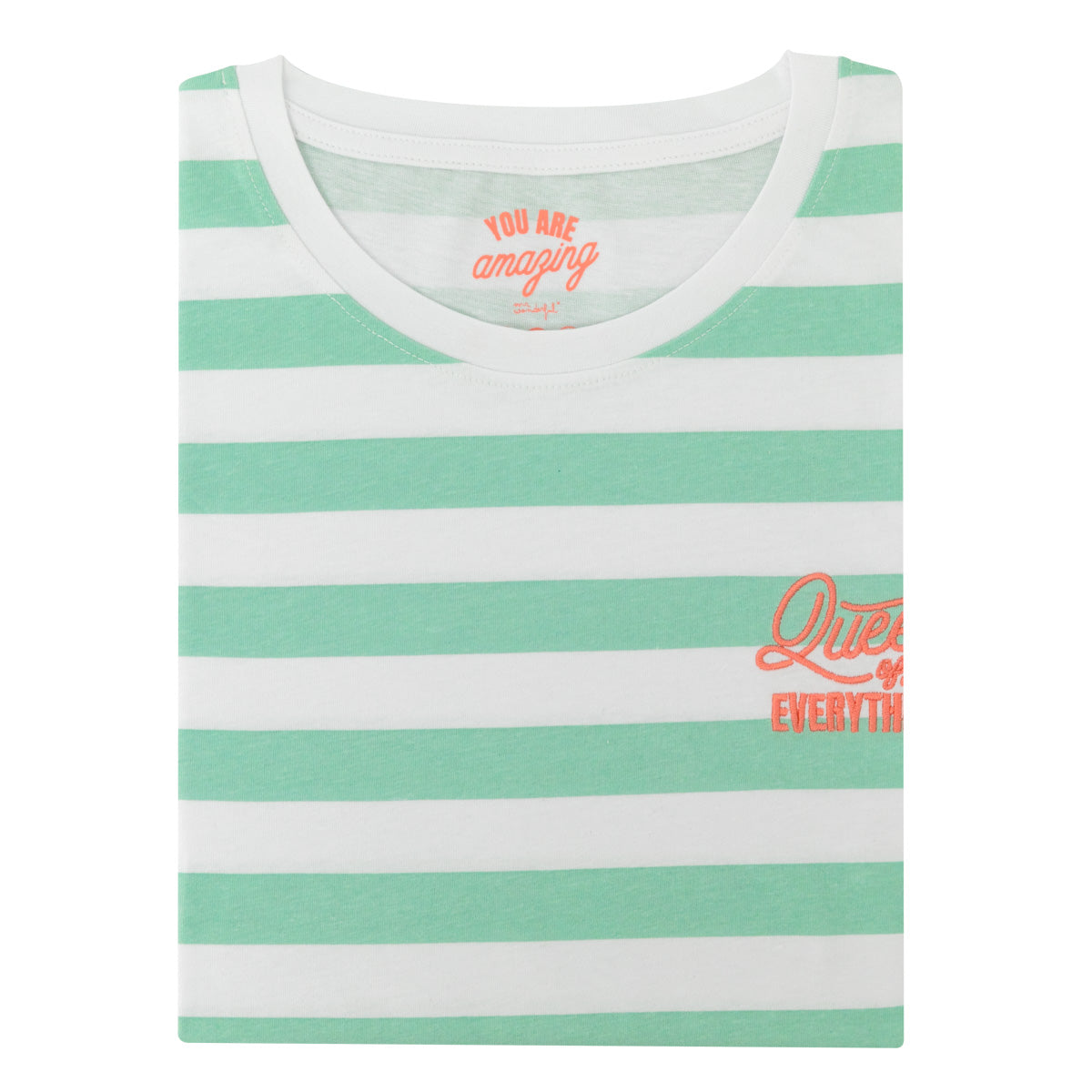 T-shirt vert à manches courtes taille M - Queen of everything