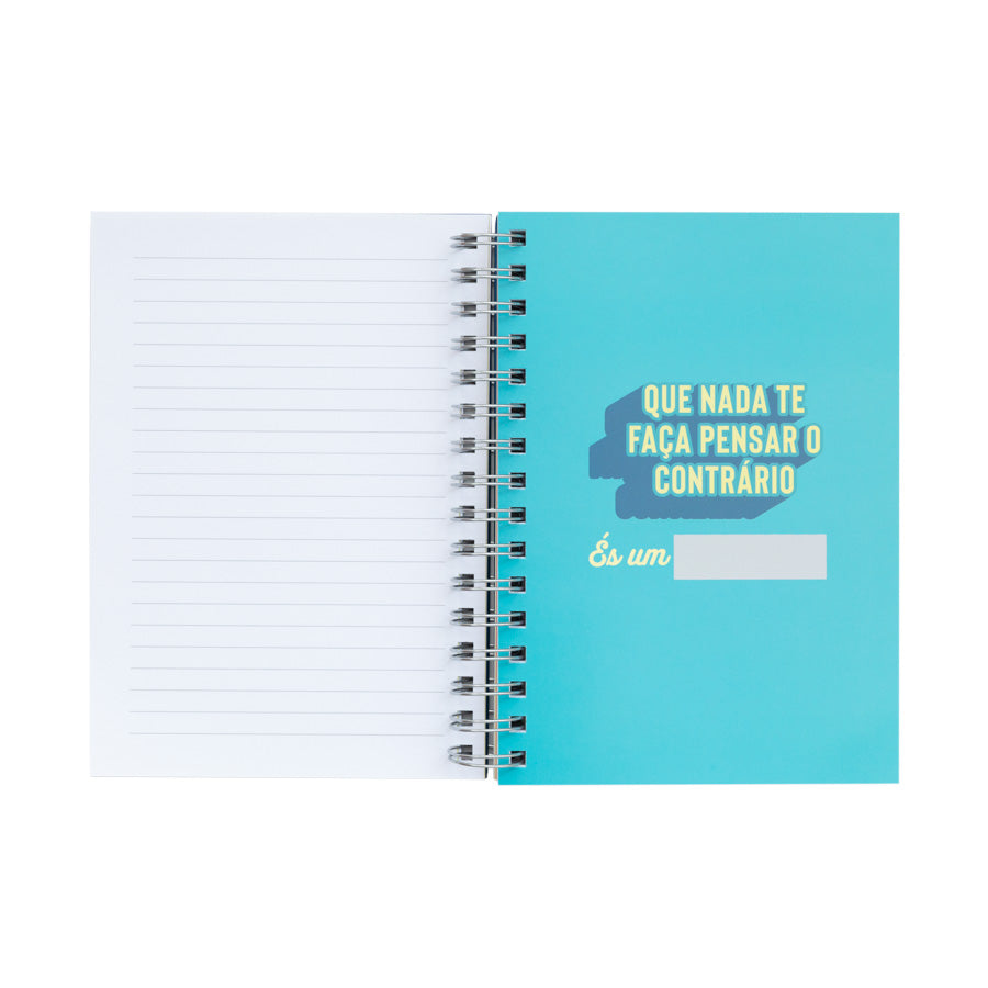 Caderno com frases motivadoras Self Power...