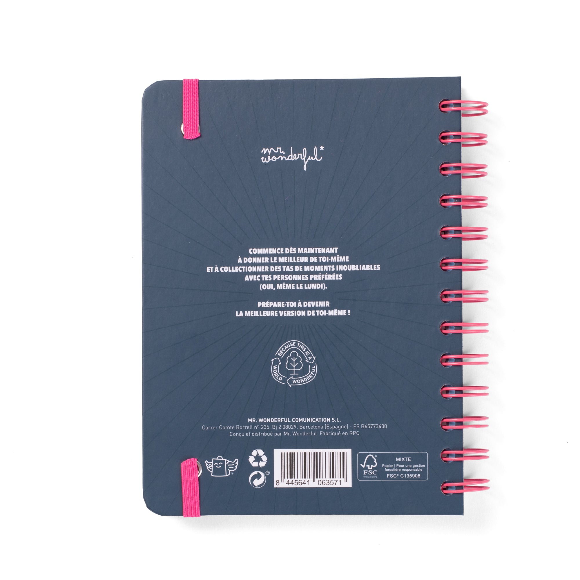 Agenda Wonder petit format 2025-26 Semainier - Projets passionnants et motivation maximale 