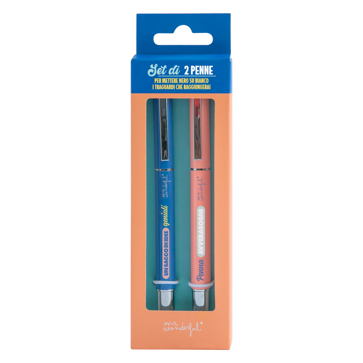 Set di 2 penne per mettere nero su bianco i traguardi che raggiungerai