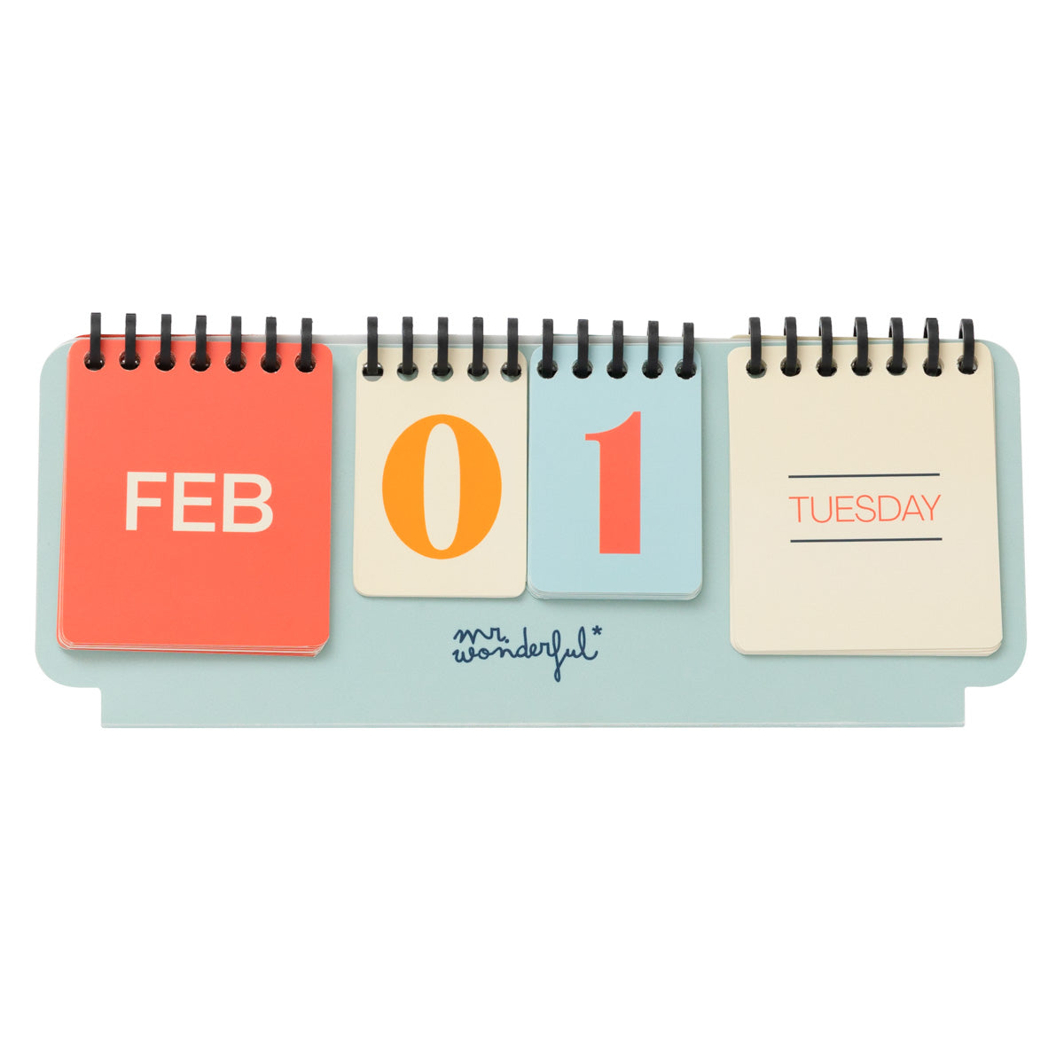Vintage-style perpetual desktop calendar to enjoy a perfect year