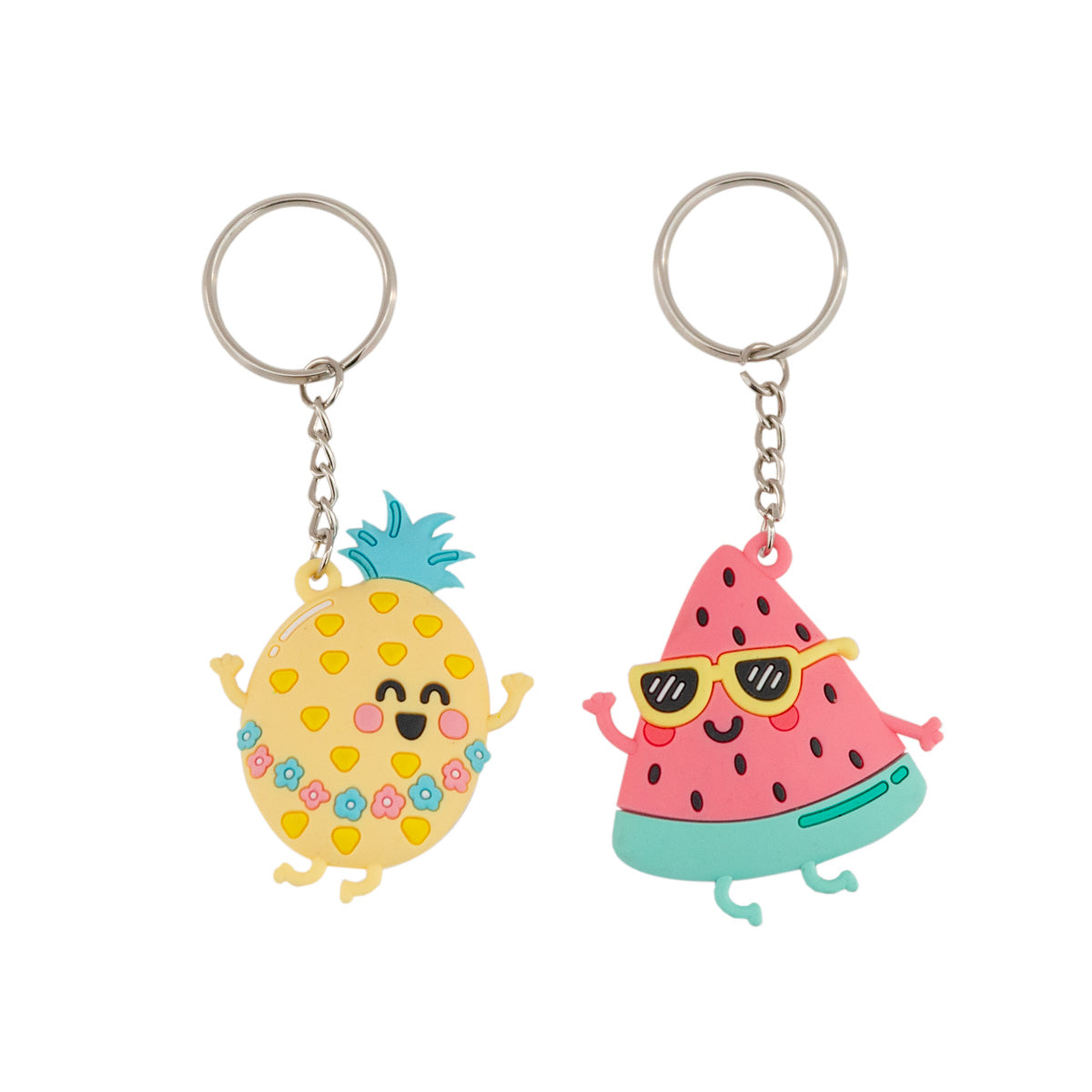 Set of 2 keyrings - Life's a party when I'm with