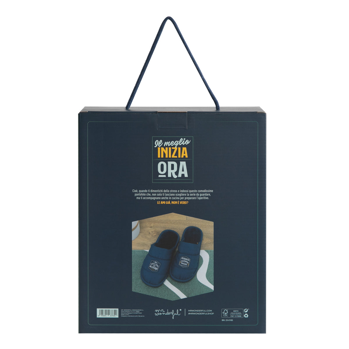 Pantofole T 44-46 - Mon dieu il tempo avec allegria en modalità "risparmio batteria"