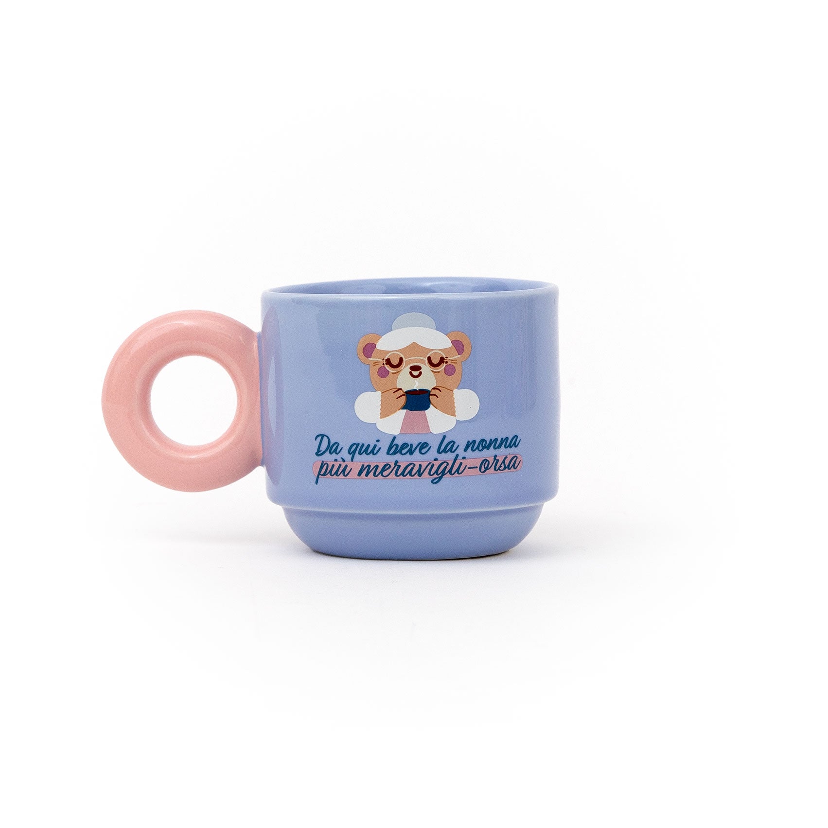 Tazza impilabile - Da qui beve la nonna più meravigli-orsa