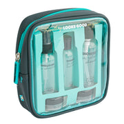 Bolsa de higiene de viagem + recipientes - Viajar fica bem em você