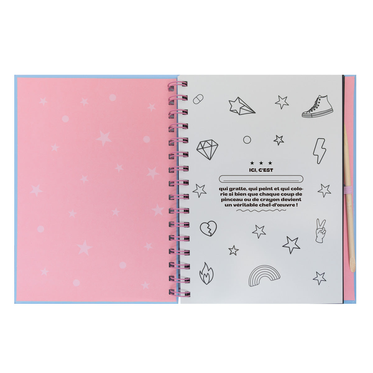 Livre de coloriage magique - Grattez, concevez et coloriez, ce sera hyper amusant ! 