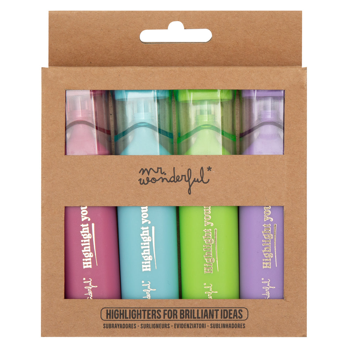 Set of 4 highlighters - Highlight yourself