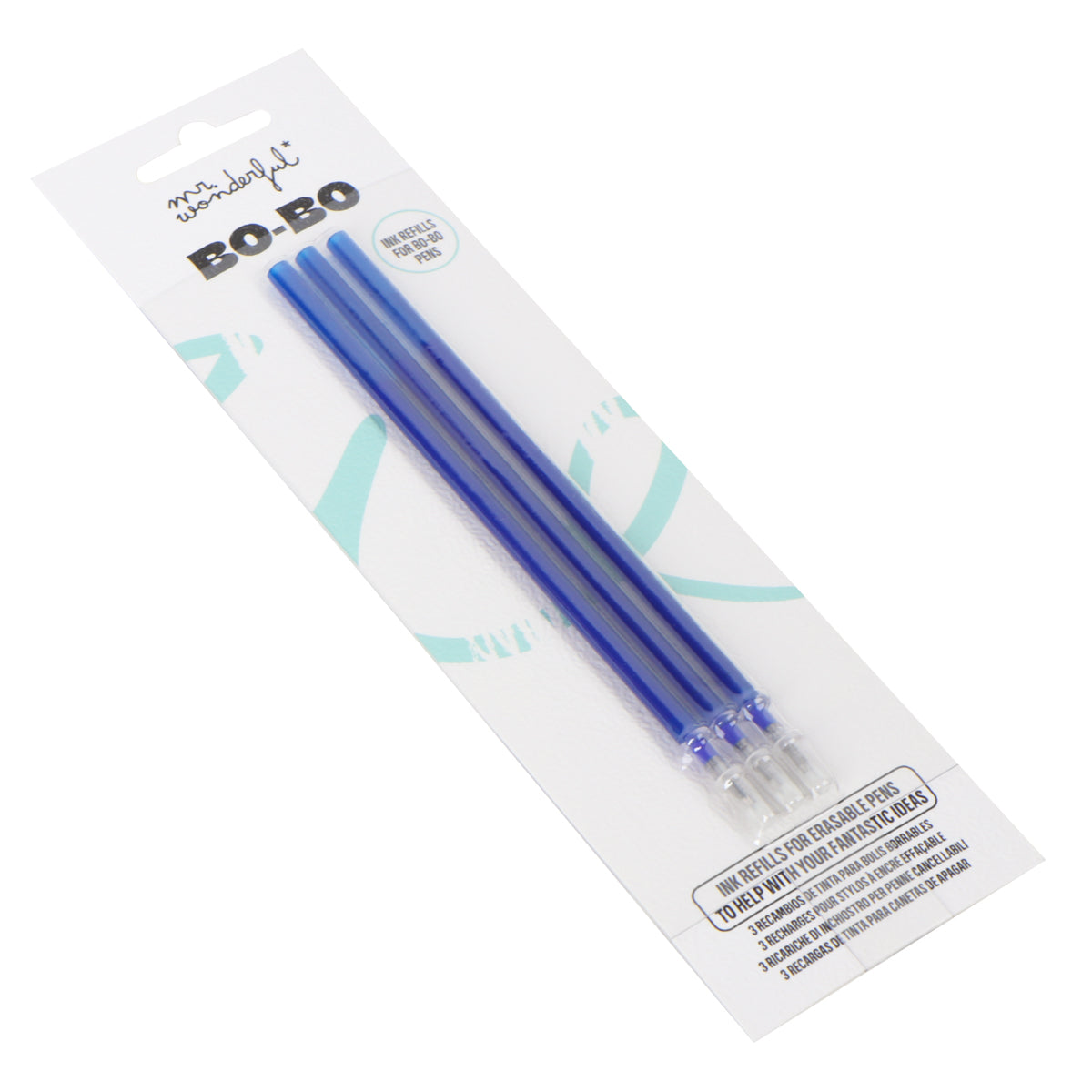 Pack de 3 recambios para Bo-Bo - Azul.