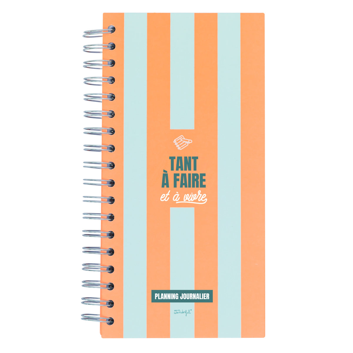 Planning journalier orange - Tant à faire et à vivre 