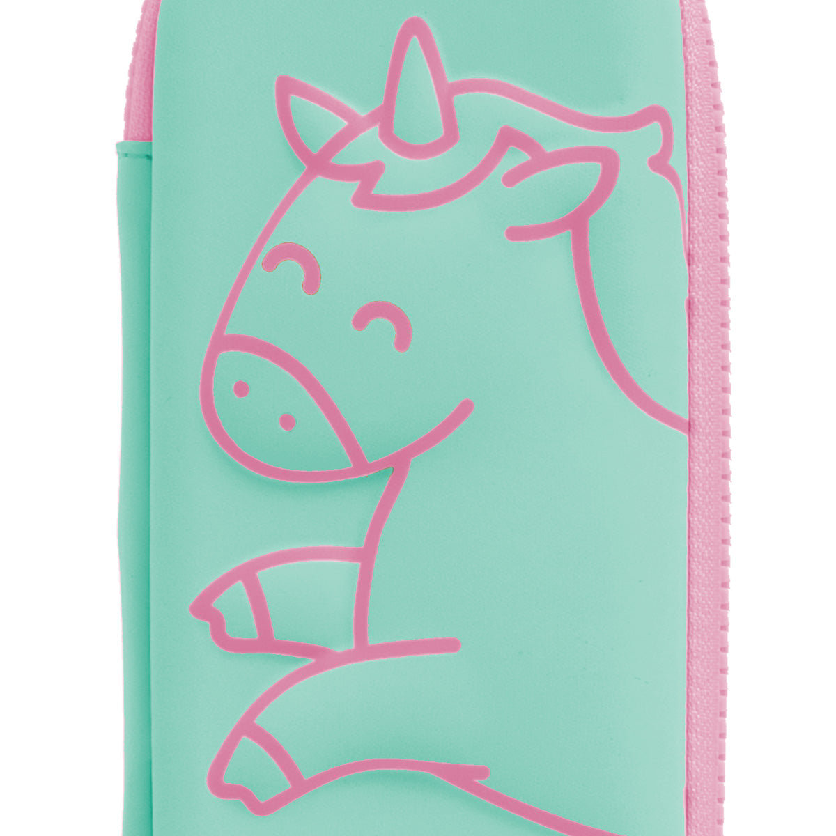 Pencil case with relief mint - Unicorn