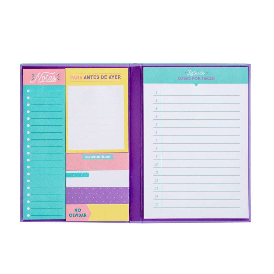 Libreta con notas adhesivas - Las mil y una...