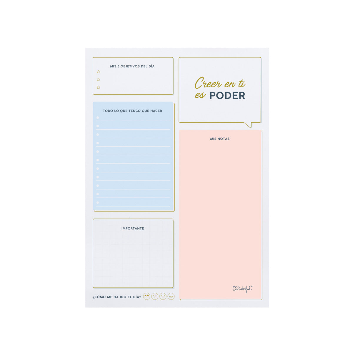 Organizador vertical dia por página