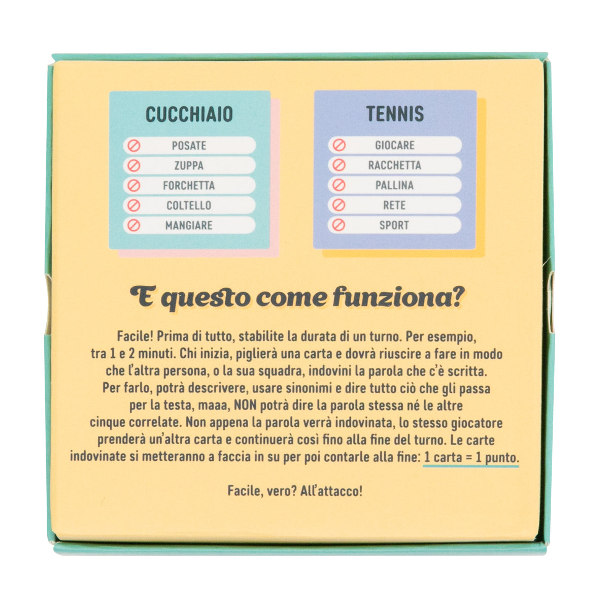 Gioco di carte - Vediamo come te lo dico…