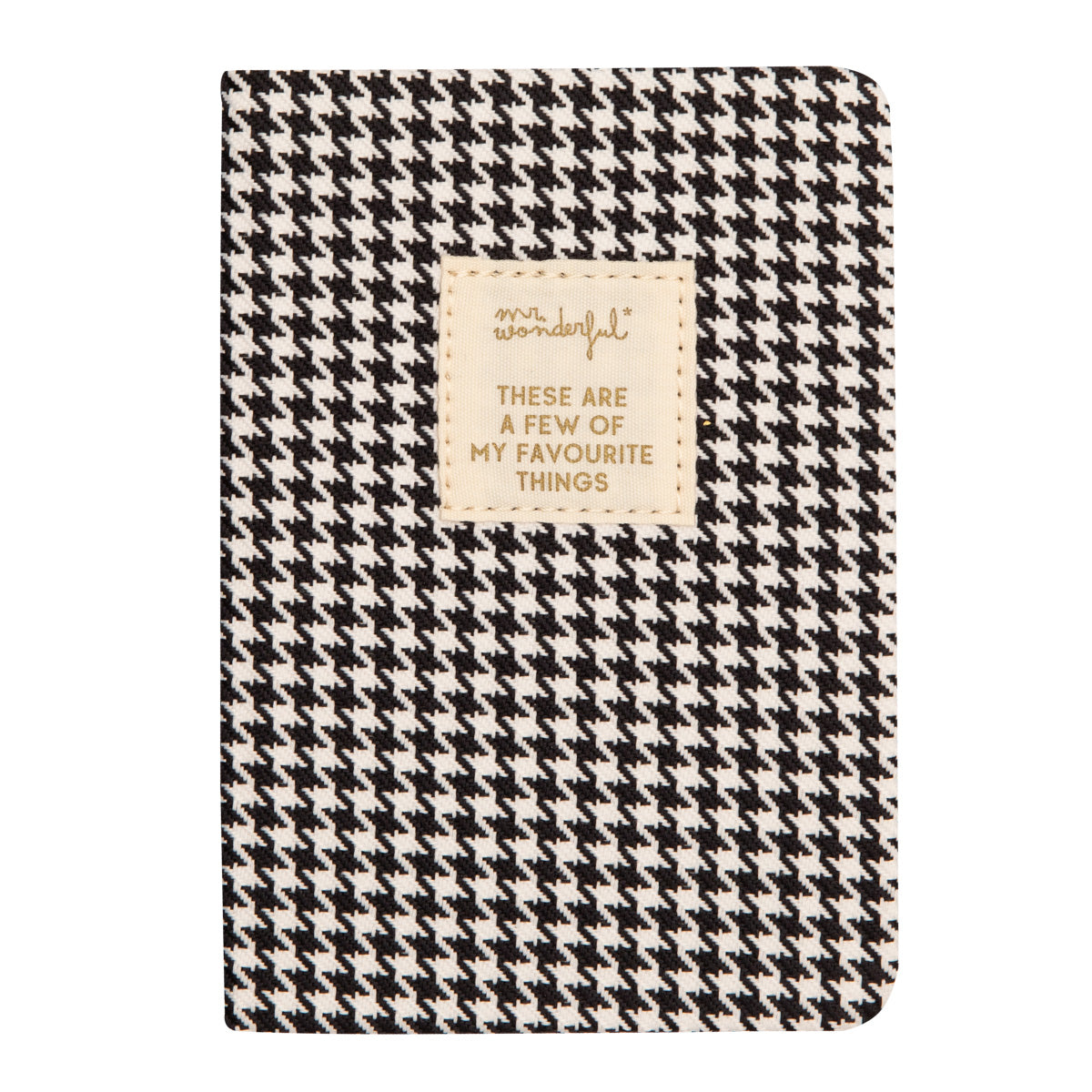 A6 notebook fabric - These are a few of my favourite things.