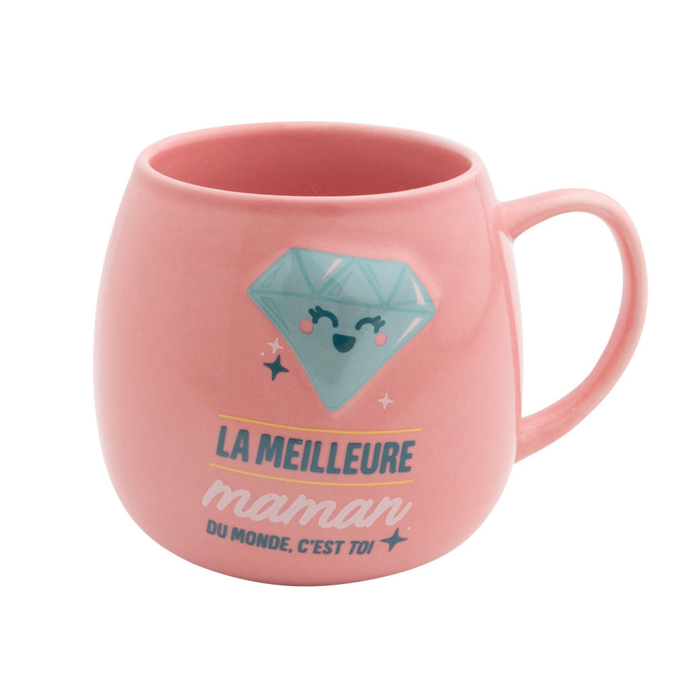 Mug avec message en français pour les mères Mr. Wonderful Fête des Mères - La meilleure maman du monde, c’est toi