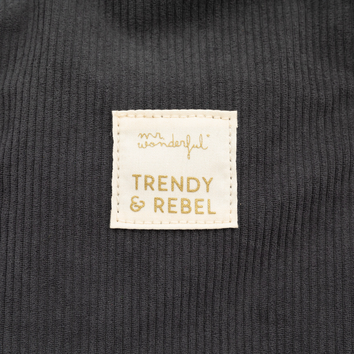 Backpack corduroy grey - Trendy & rebel