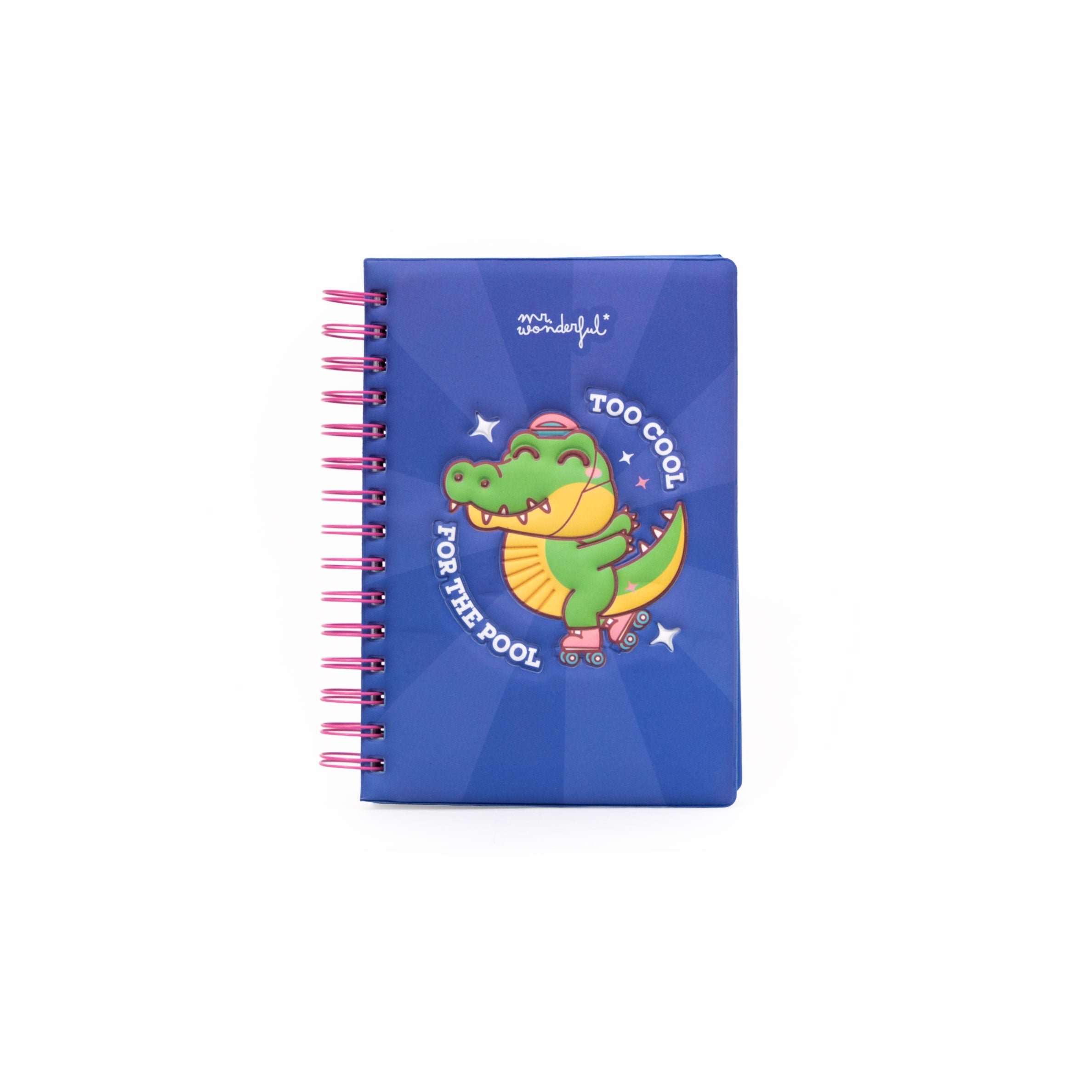Libreta A5 con portada con volumen Cocodrilo | Mr.Wonderful