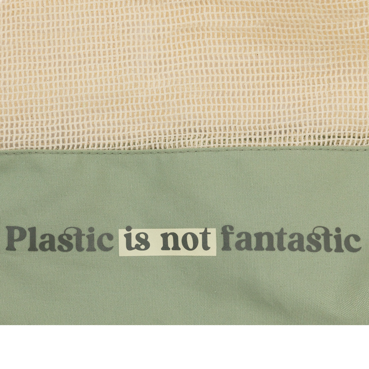 Foldable shopping bag - Plastic is not fantastic