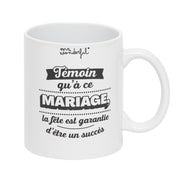 Mug Iconic - Témoin qu'à ce mariage, la fête est garantido d'être un succès 