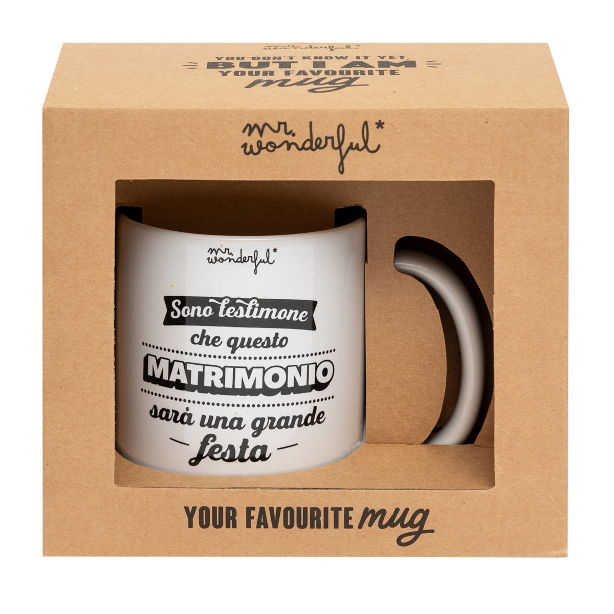 Tazza Iconic - Sono testimone che questo matrimonio sarà una grande festa