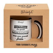 Tazza Iconic - Sono testimone che questo matrimonio sarà una grande festa