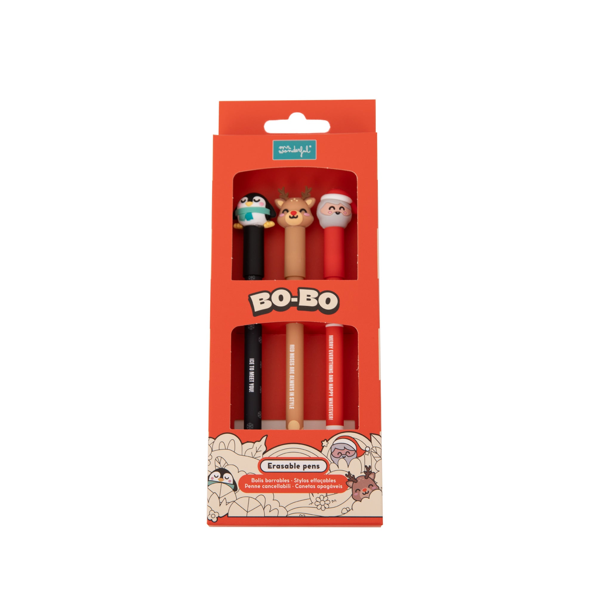 Set de 3 bolis borrables Bo-Bo | Mr.Wonderful