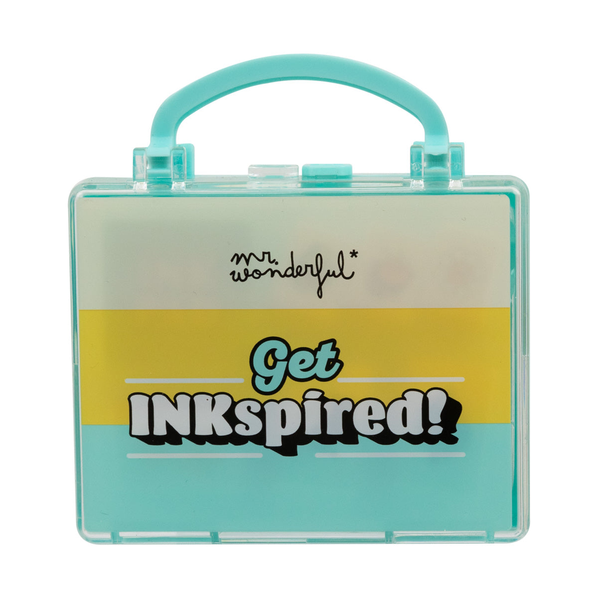 Conjunto de 6 carimbos + almofada de tinta - Inspire-se na tinta! 