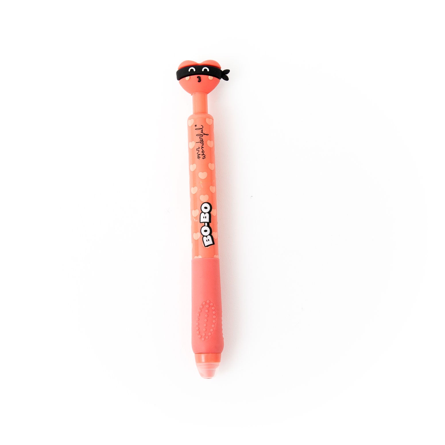 Set De 2 Stylos Effaçables Mr. Wonderful - Cœur Bandit & Avocat - Gomme Intégrée, Encres Bleue Et Noire