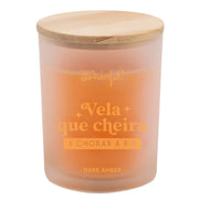 Vela aromática com mensagem en português Mr. Wonderful que cheira a chorar de tanto rir