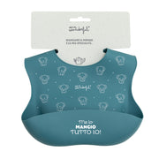 Bavaglino in silicone blu - Me lo mangio tutto io!
