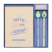 Set di libro per coppie da completare amore + 2 penne a forma di avocado Mr. Wonderful