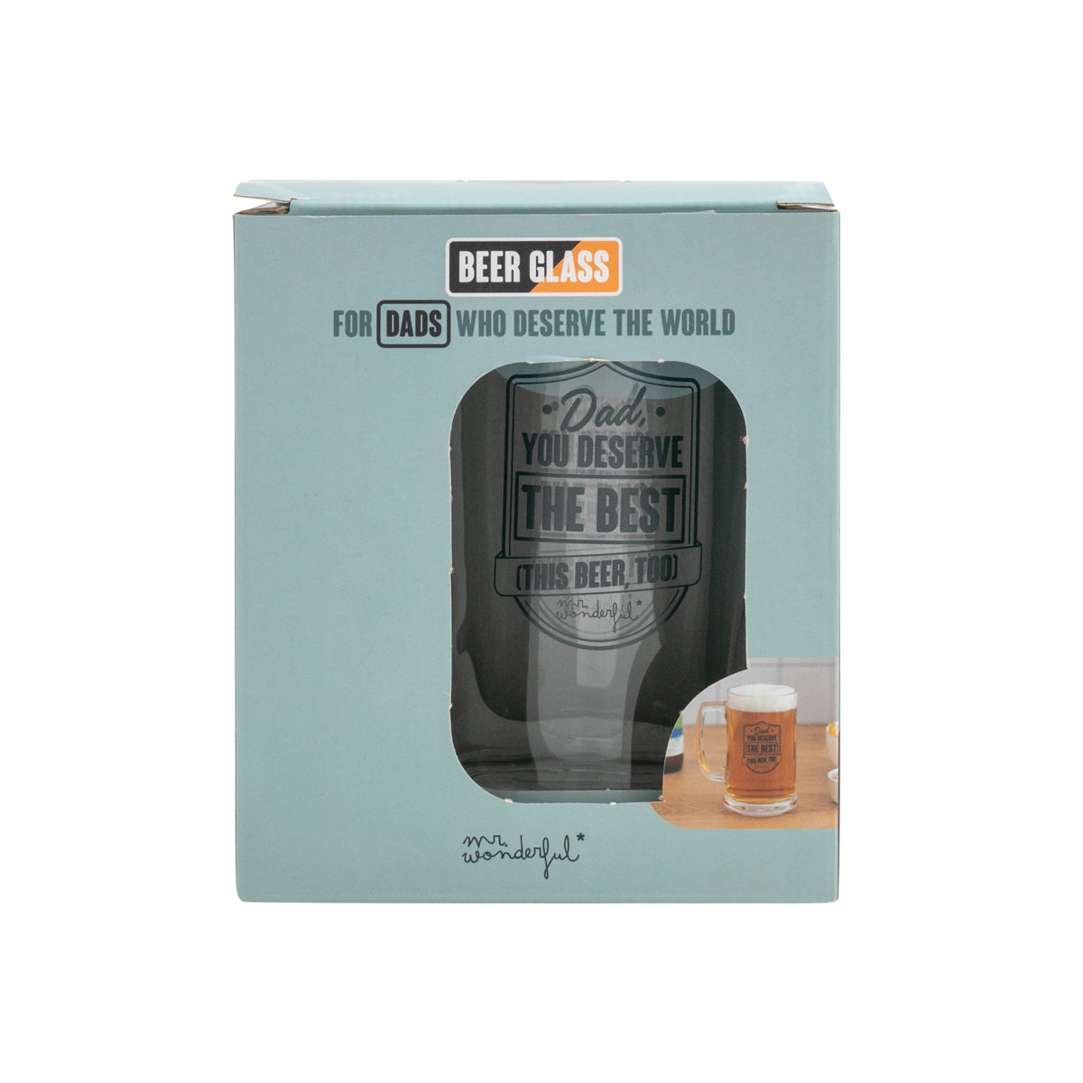 Beer glass - Dad, you deserve the best (this beer, too)