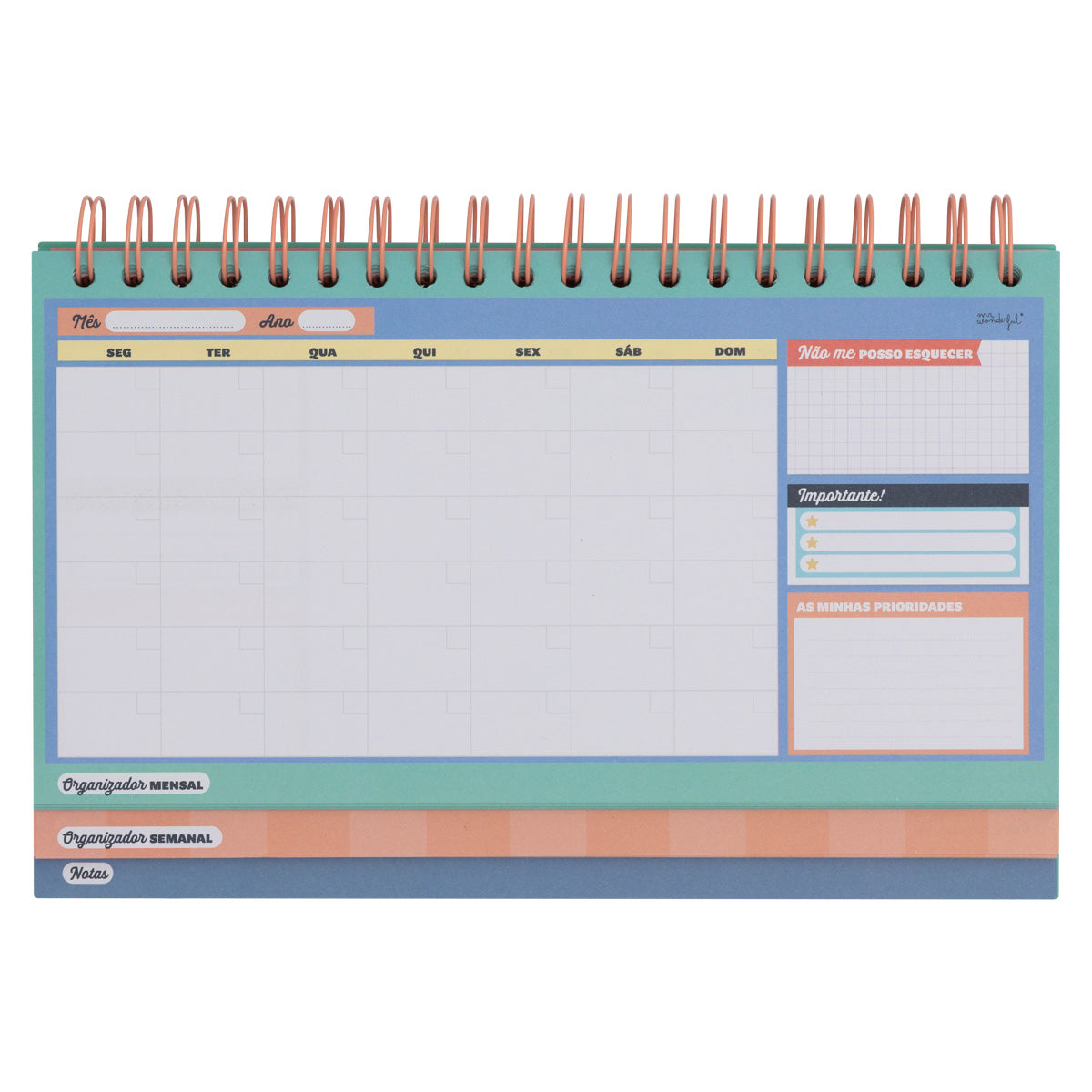 Organizador semanal e mensal - Começo e é já. Sei que vou lá chegar!