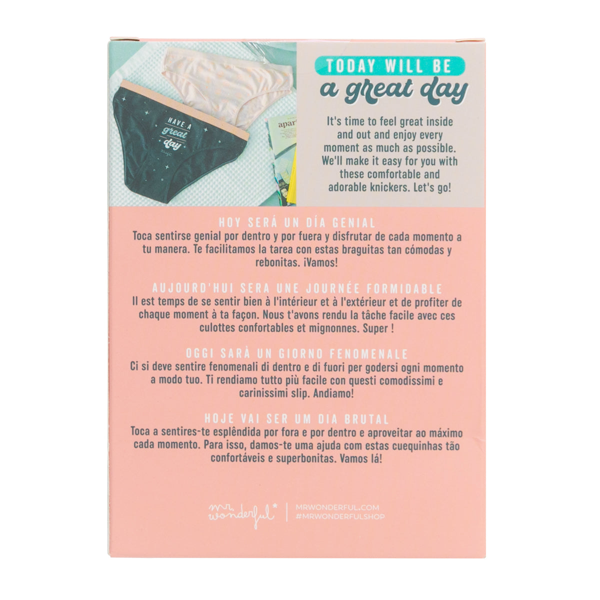 Pack de 2 braguitas para mujeres, talla S-M
