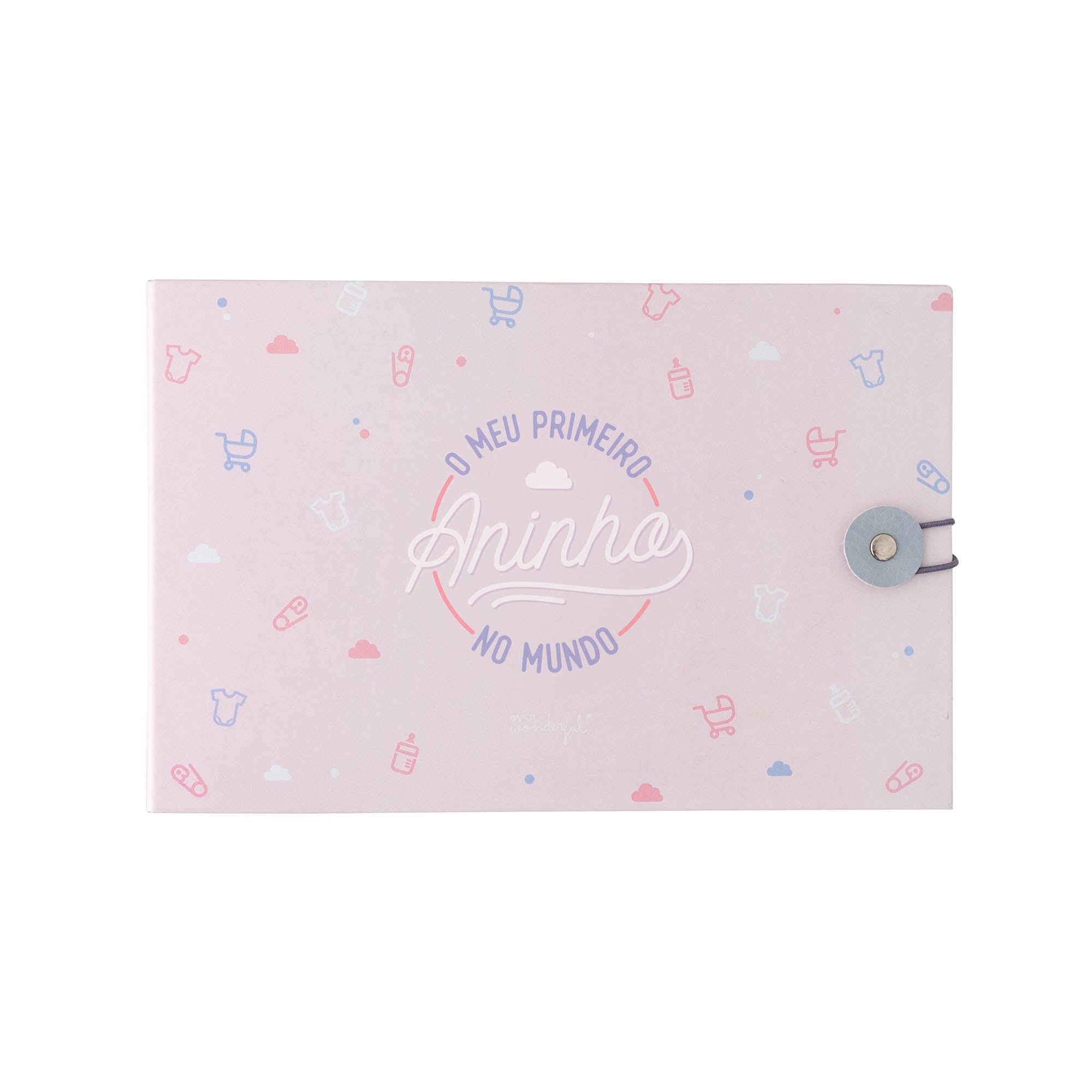 Álbum de fotos rosa - Meu primeiro aniversário