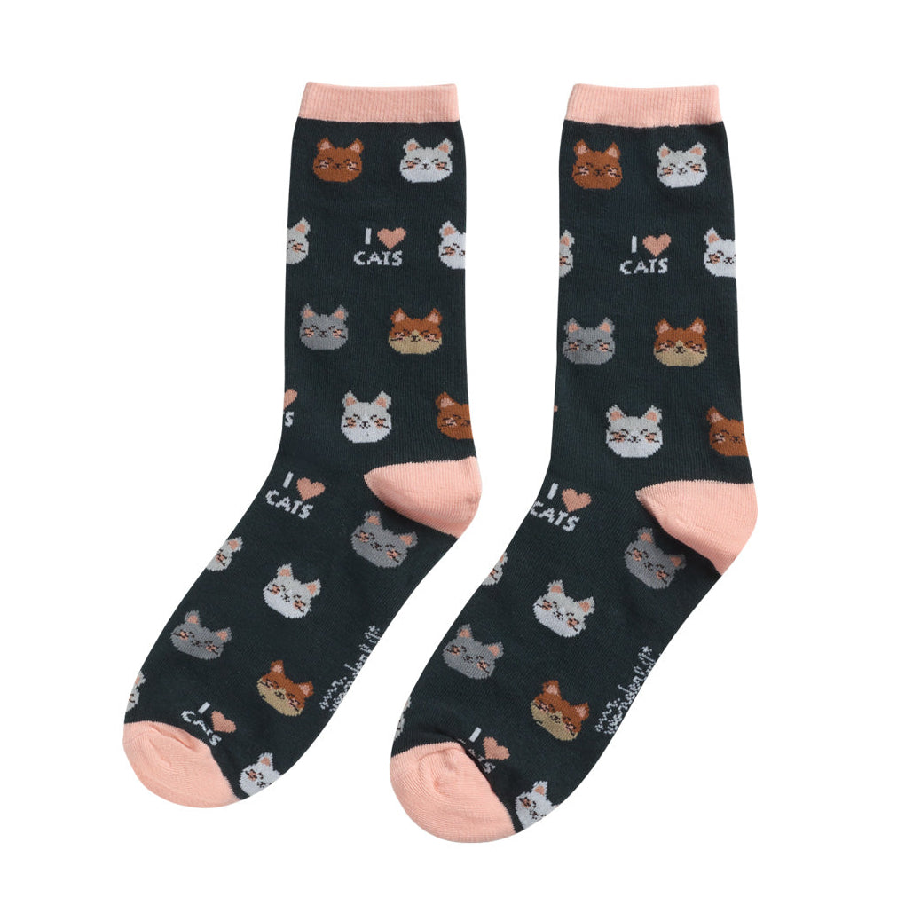 Calcetines Talla 35-38 - estampado Gatos Mr. Wonderful