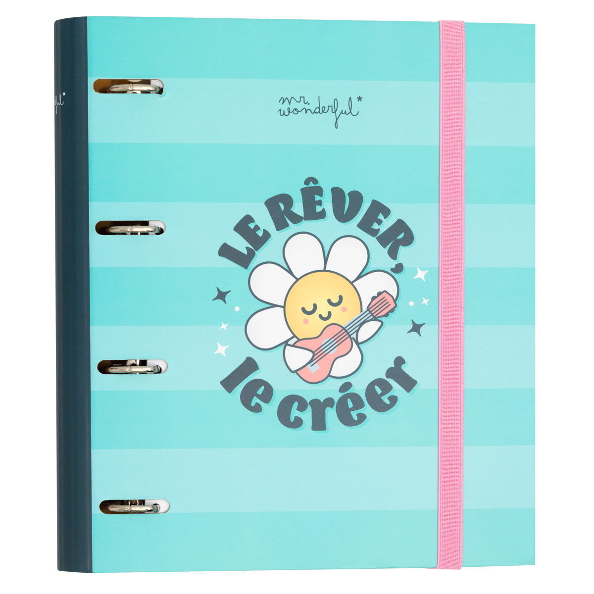 Classeur à anneaux escolaire avec des feuilles Mr. Wonderful - Le rêver, le créer