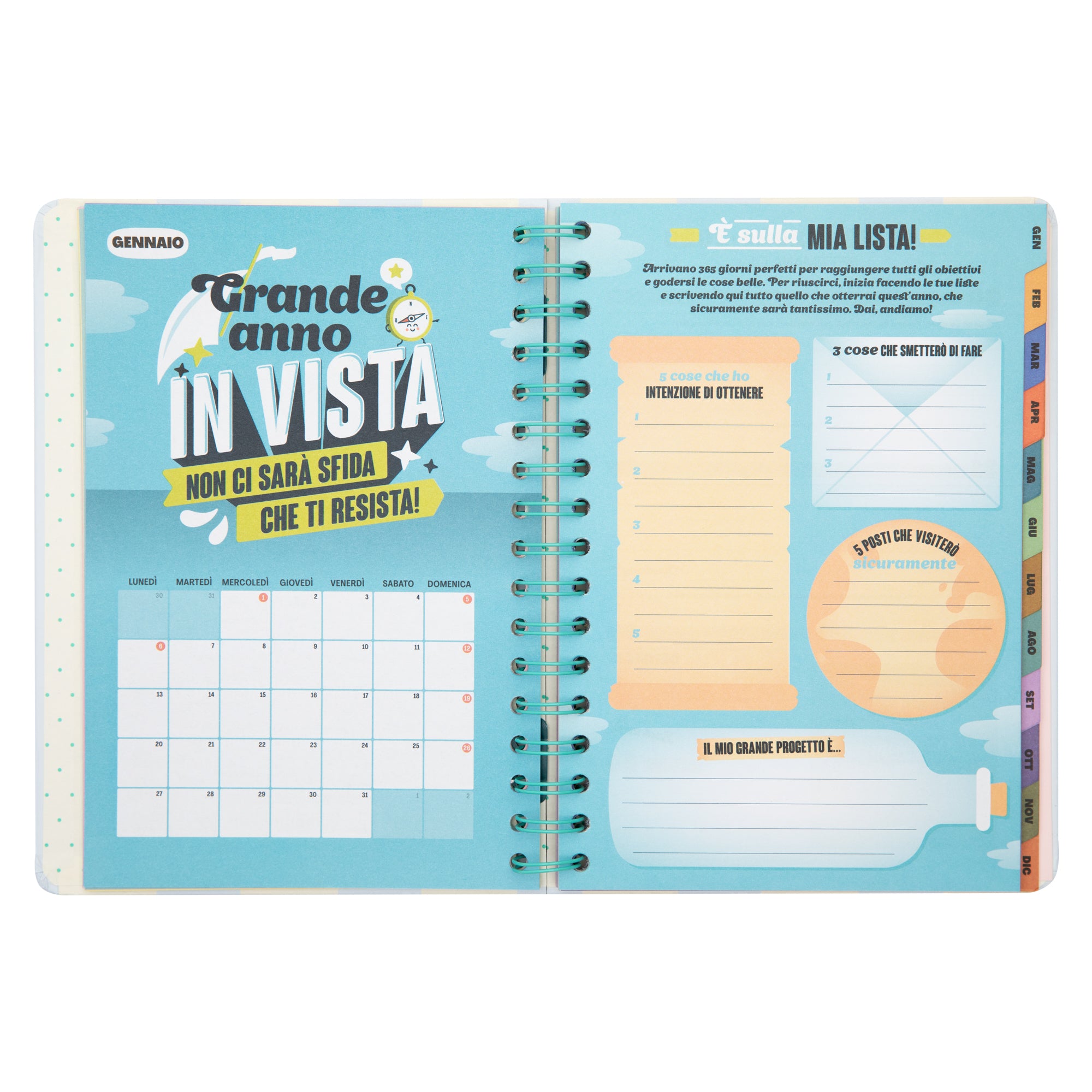 Agenda Wonder 2025 Settimanale - Un anno bellissimo.
